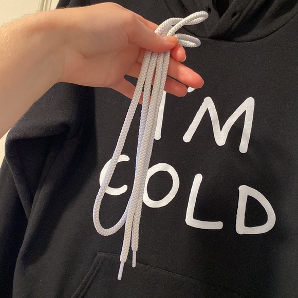Canvas XS Black I’m Cold Hoodie - Picture 11 of 11